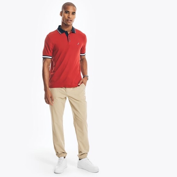 Nautica SUSTAINABLY CRAFTED NAVTECH CLASSIC FIT POLO M - Picture 11 of 12